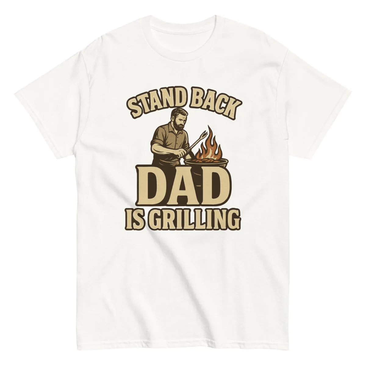 T-shirt with dad grilling design