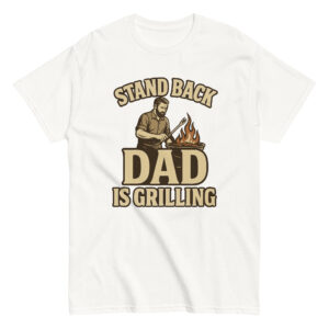 T-shirt with dad grilling design
