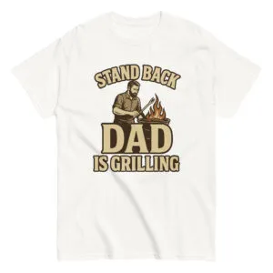 T-shirt with dad grilling design
