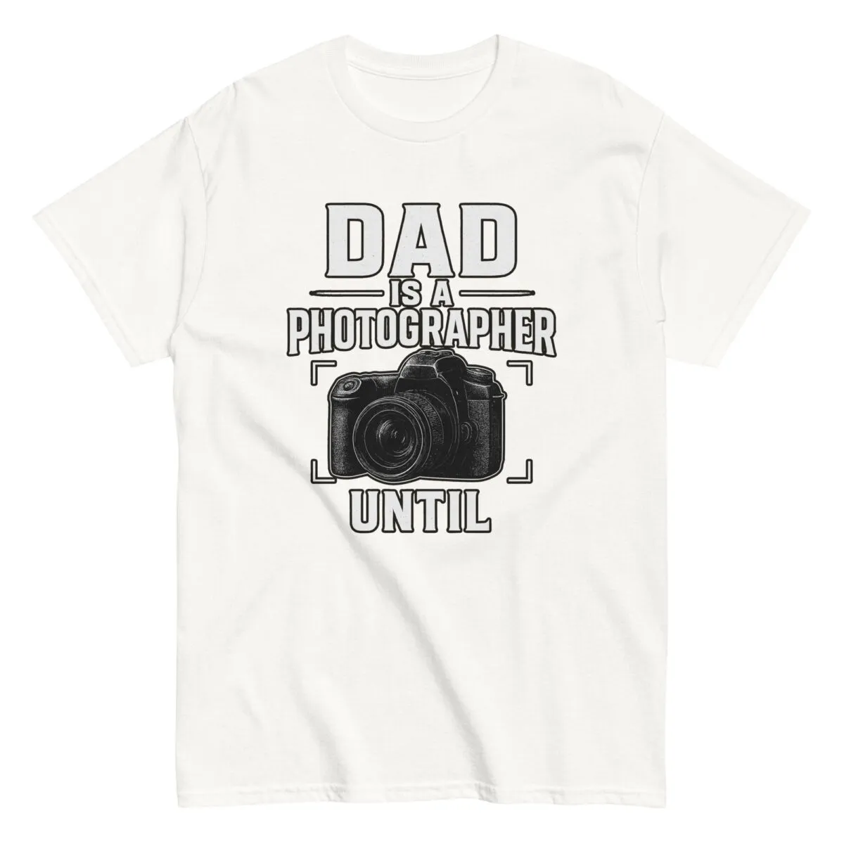 Dad photographer T-shirt with camera graphic