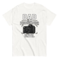 Dad photographer T-shirt with camera graphic
