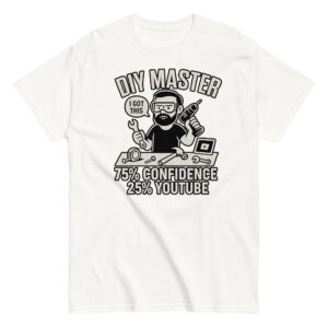 DIY Master T-shirt with tools illustration