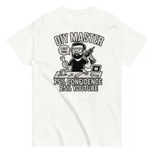 DIY Master T-shirt with tools illustration