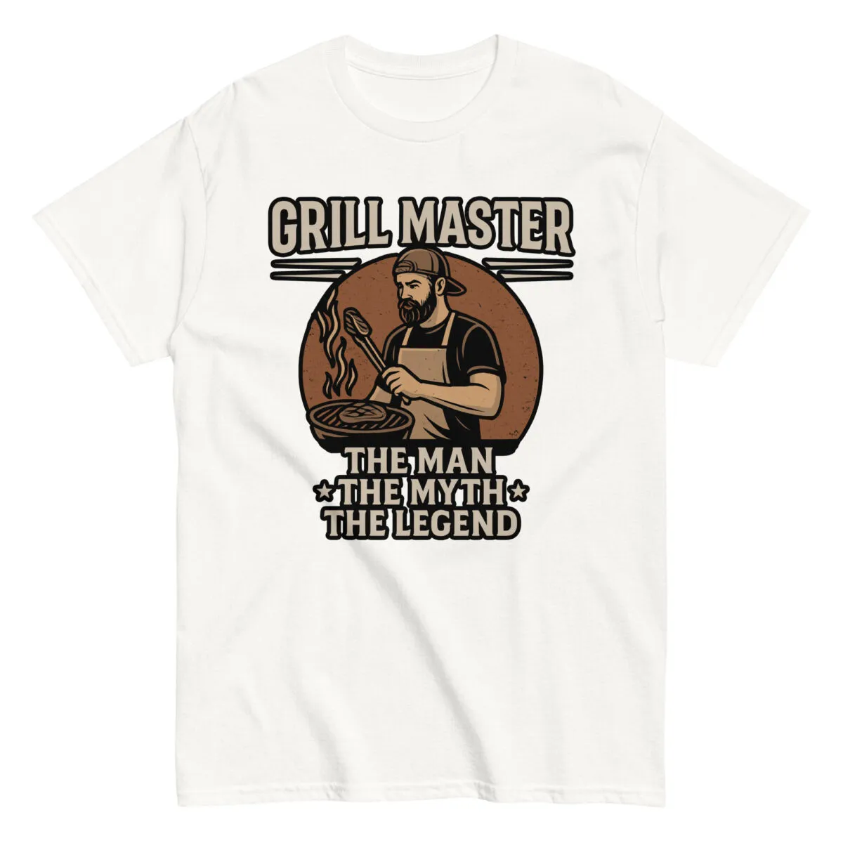 Grill Master T-shirt, BBQ themed design.