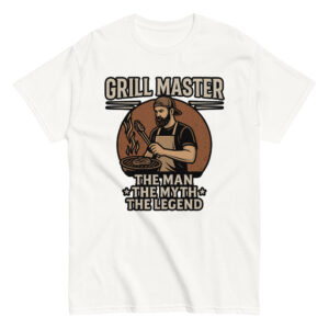 Grill Master T-shirt, BBQ themed design.