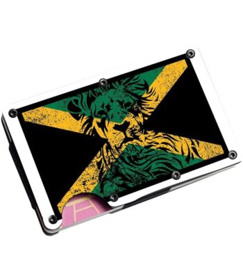 Rasta lion wallet with Jamaican flag design