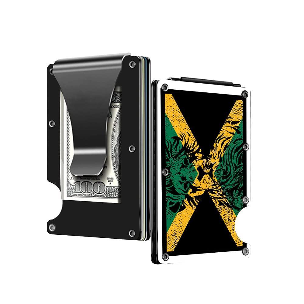 2 Jamaican flag wallet with money clip.