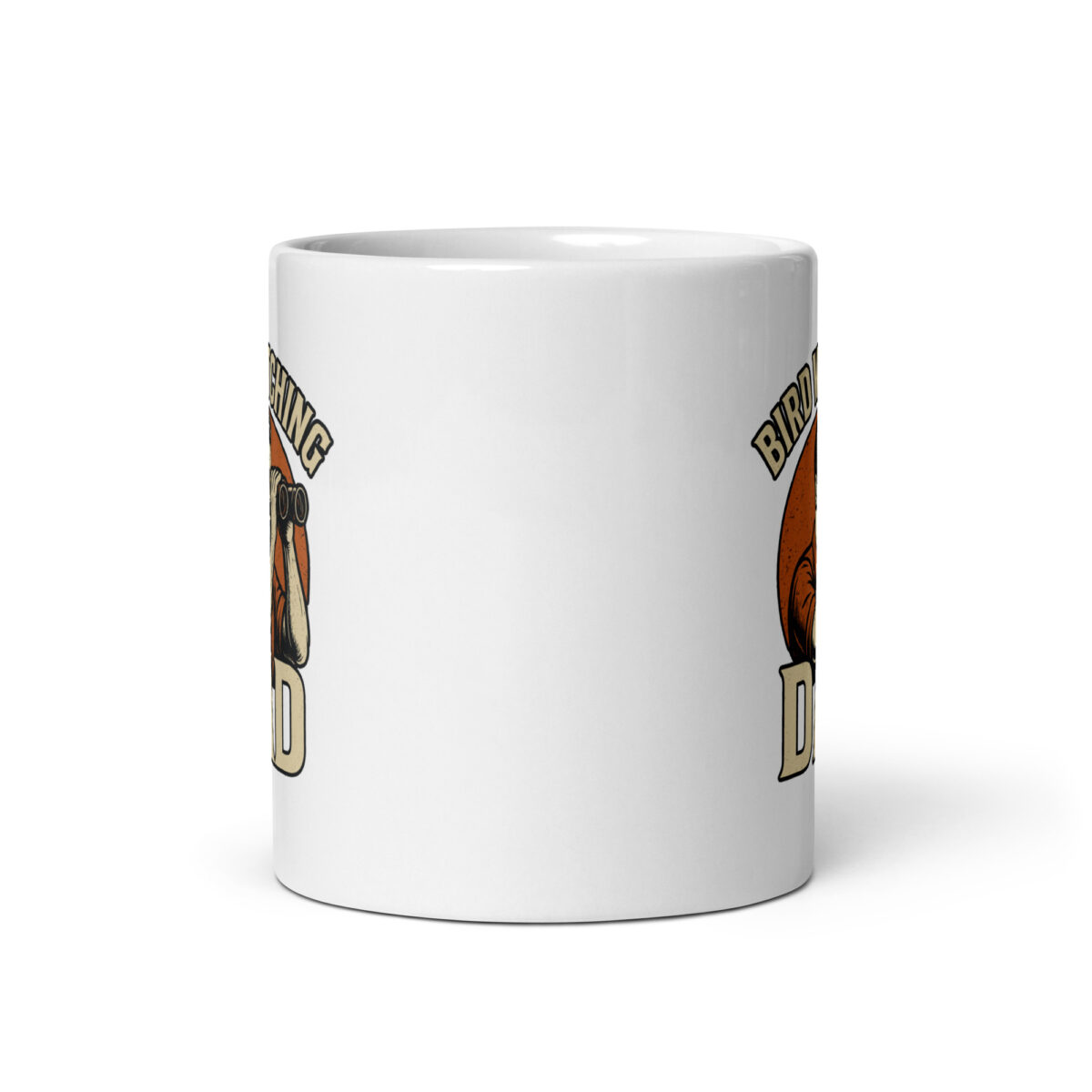 Mug with birdwatching dad themed design
