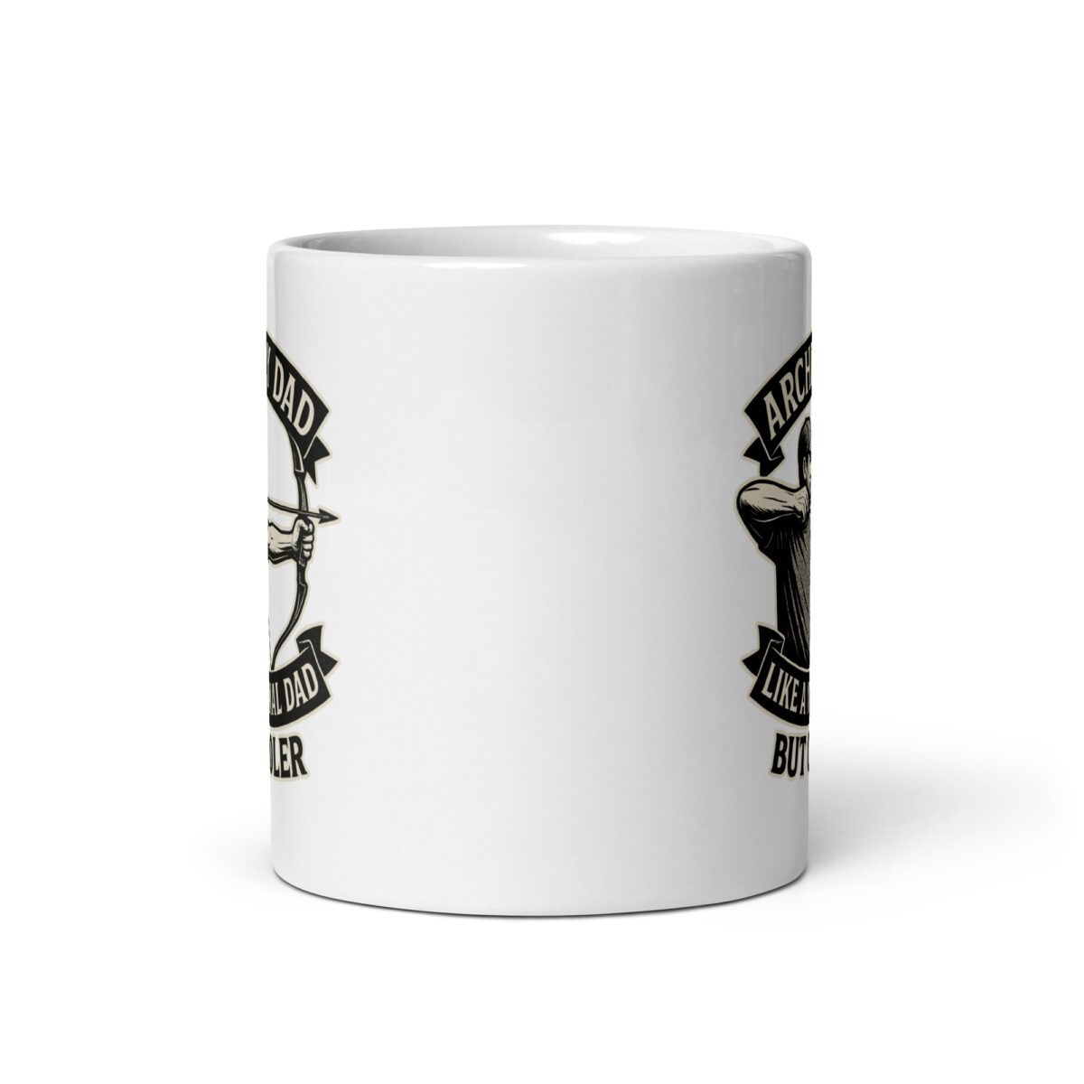 Mug with archery dad design
