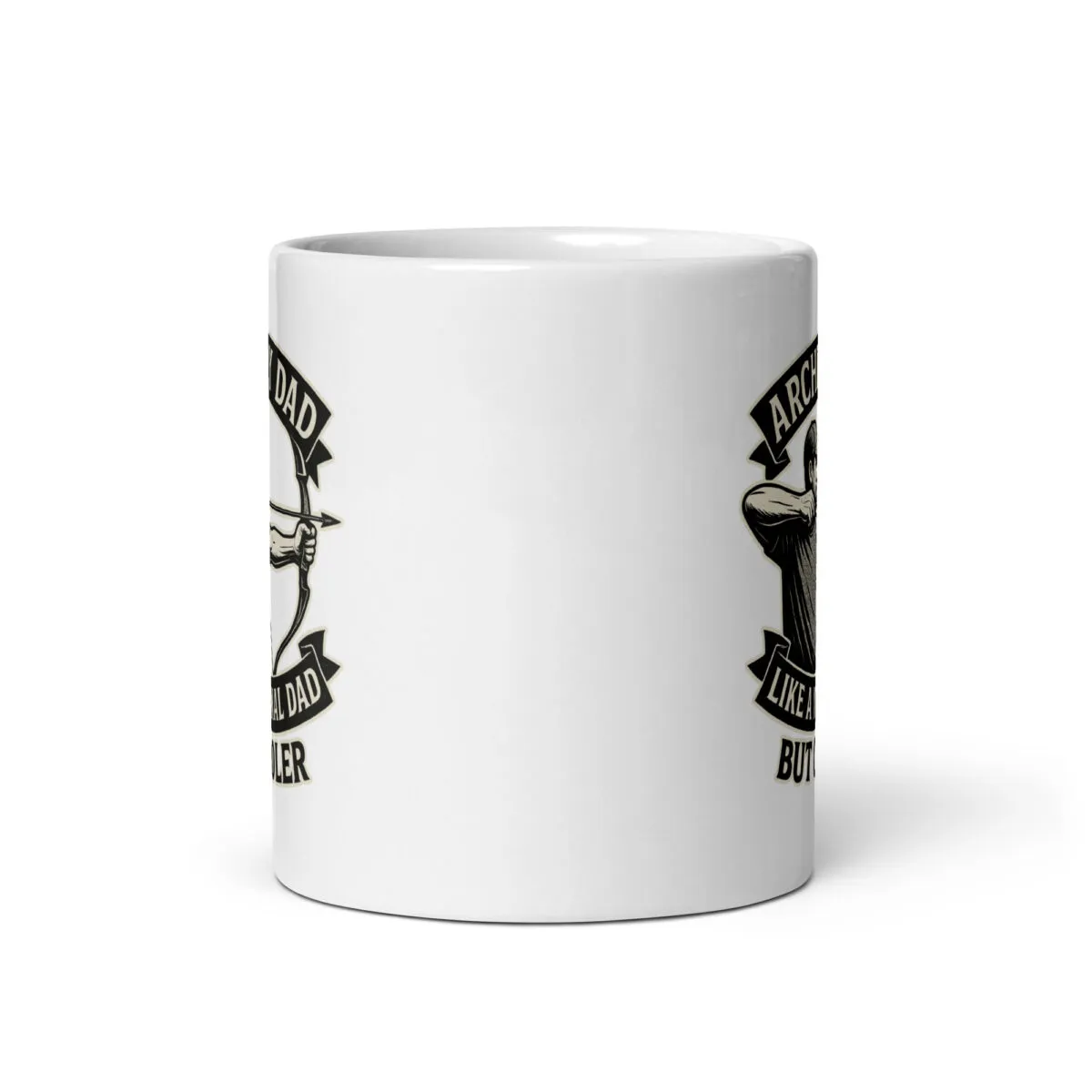 Mug with archery dad design