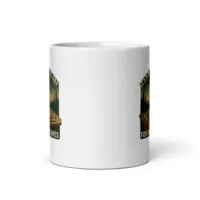 White mug with board game design
