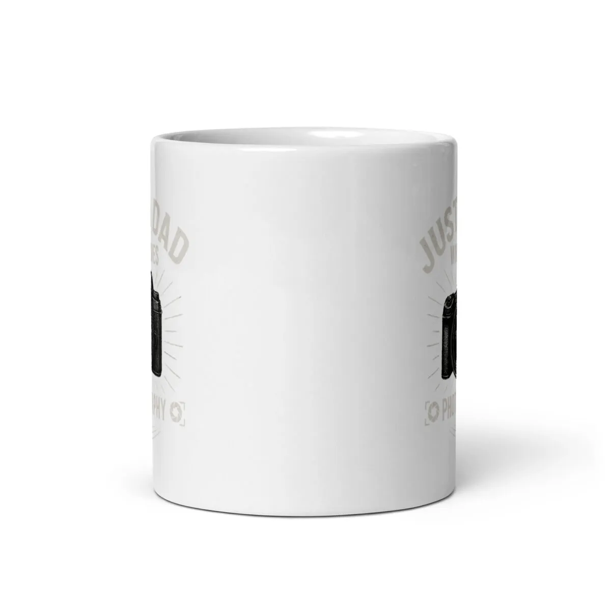 Just a Dad Who Loves Photography Ceramic Mug - Image 3