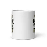 White mug with plant daddy design.