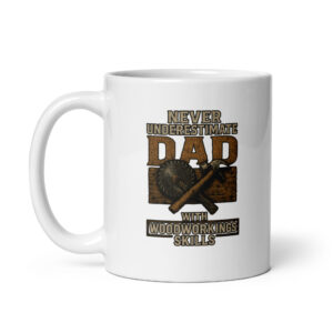 Never Underestimate Dad Ceramic Mug - Image 2