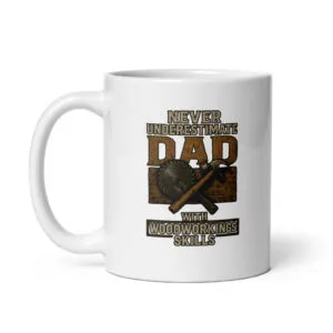 Never Underestimate Dad Ceramic Mug - Image 2