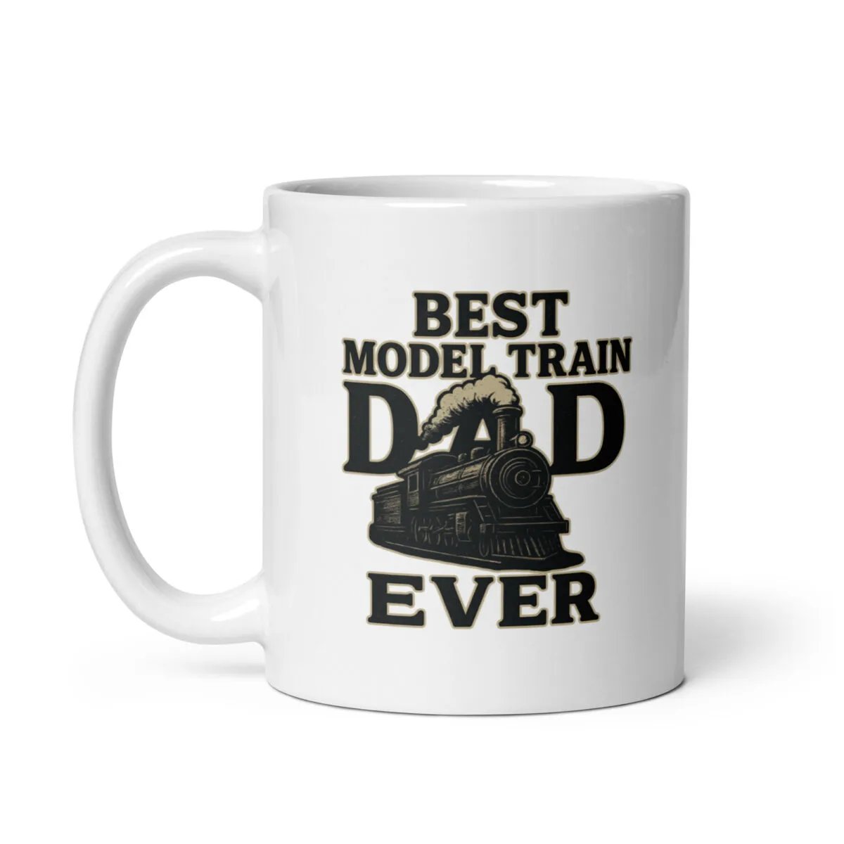 Mug with 'Best Model Train Dad Ever' design