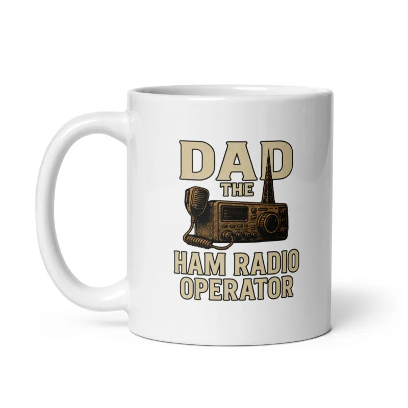 Dad ham radio operator mug