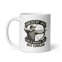 Archery dad mug: like normal dad, but cooler.