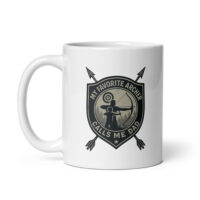 Mug with archery dad graphic design