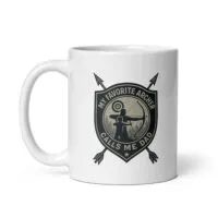 Mug with archery dad graphic design
