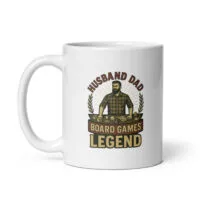 Husband Dad Board Games Legend mug design.