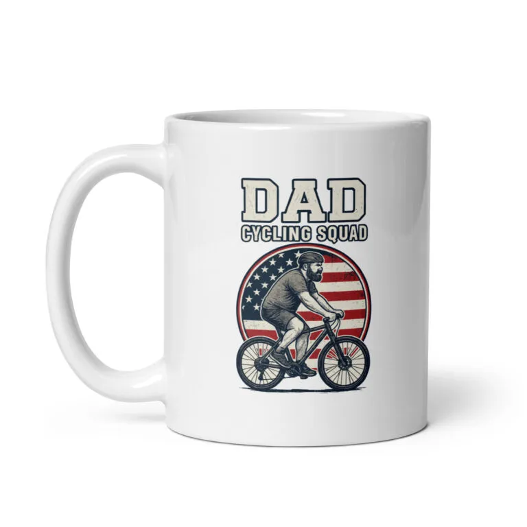 Cycling-themed mug for dads