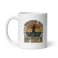 Running dad mug with vintage design