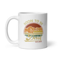 Soon to be dad mug, fists design, est. 2025