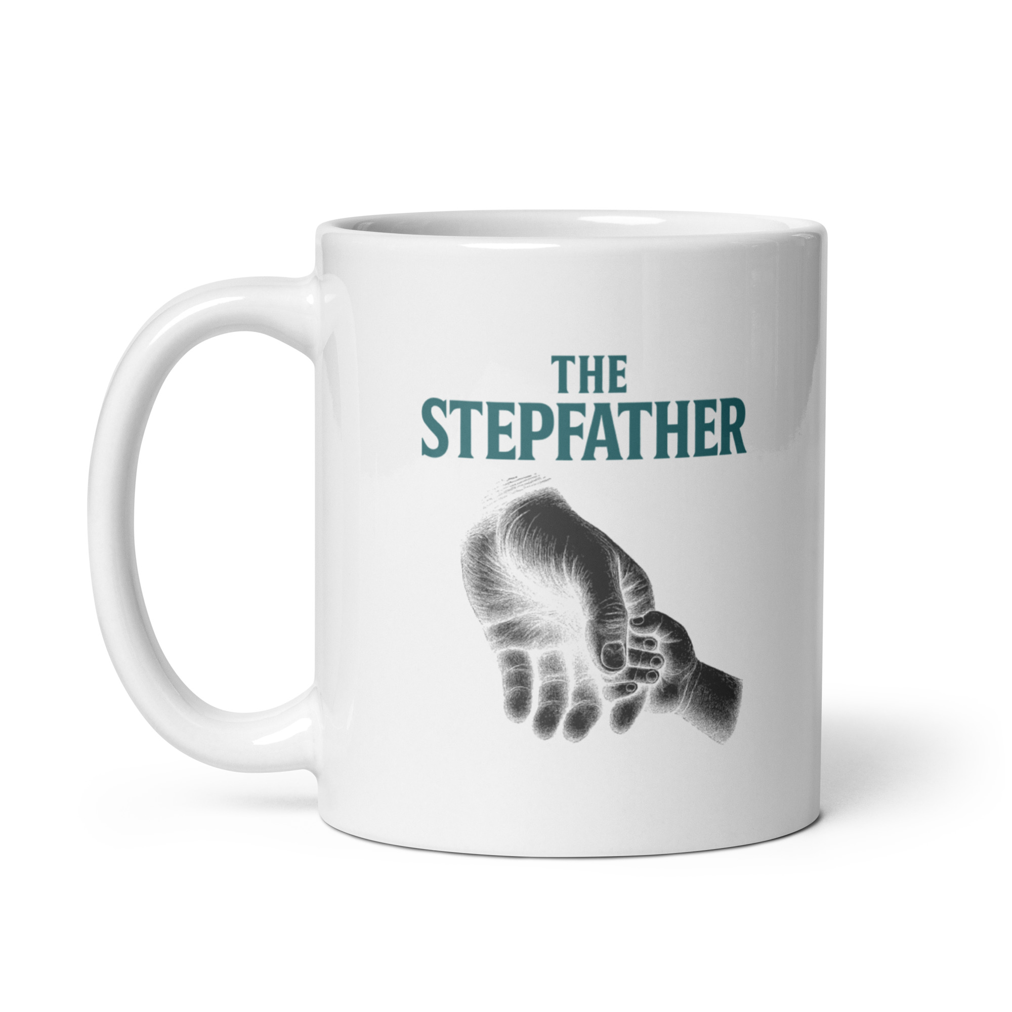 white-glossy-mug-white-11-oz-handle-on-left-68f755332c378.jpg The Stepfather mug with holding hands illustration.