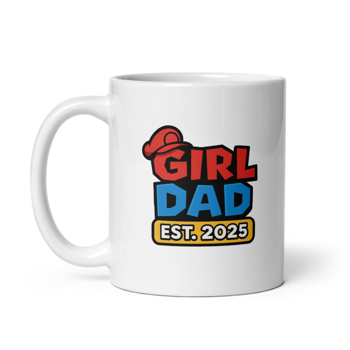 Girl Dad mug with colorful design