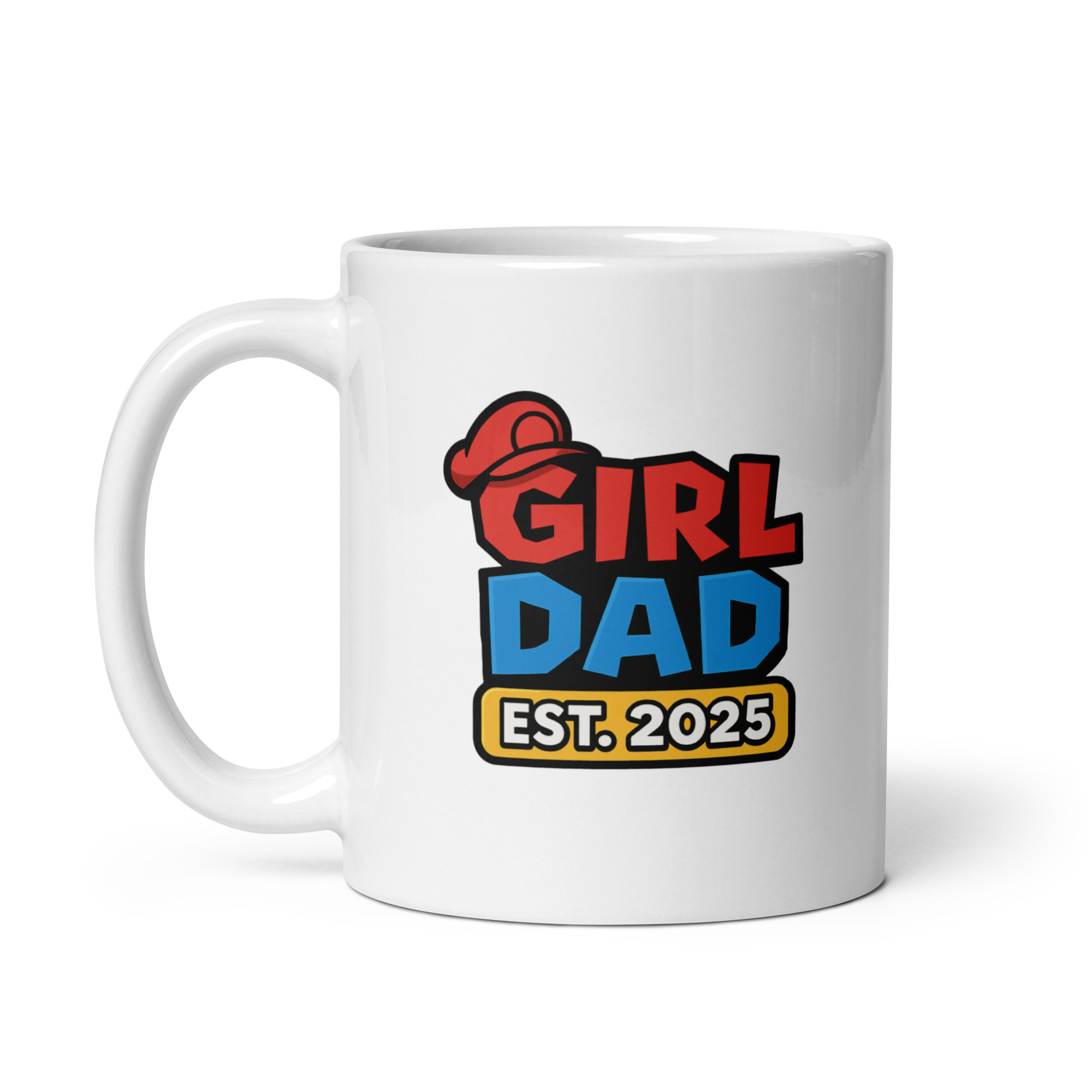 white-glossy-mug-white-11-oz-handle-on-left-68f83c37e7be4.jpg Girl Dad mug with colorful design
