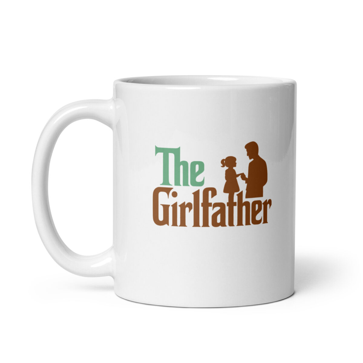 White mug with The Girlfather design