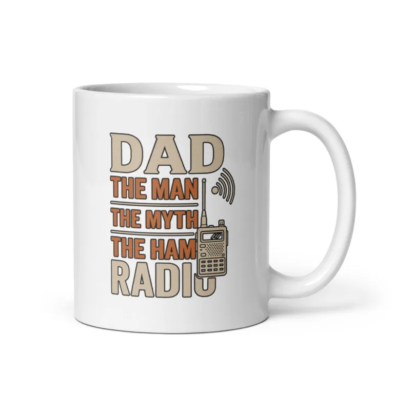 Dad-themed ham radio mug