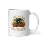 Cycling dad mug with retro design