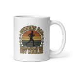 Mug with running dad and stars design.
