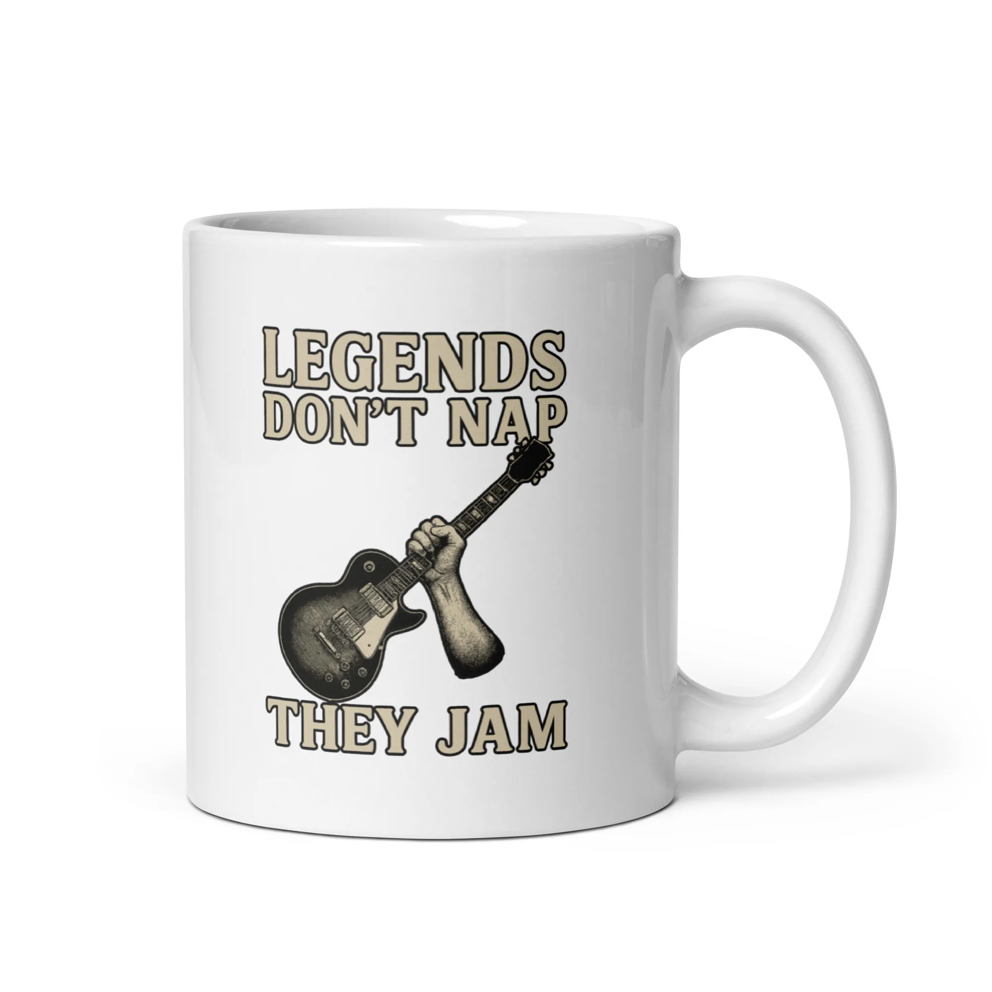 white-glossy-mug-white-11-oz-handle-on-right-68f1e375ad89b.jpg Mug with guitar and 'Legends Don't Nap' text