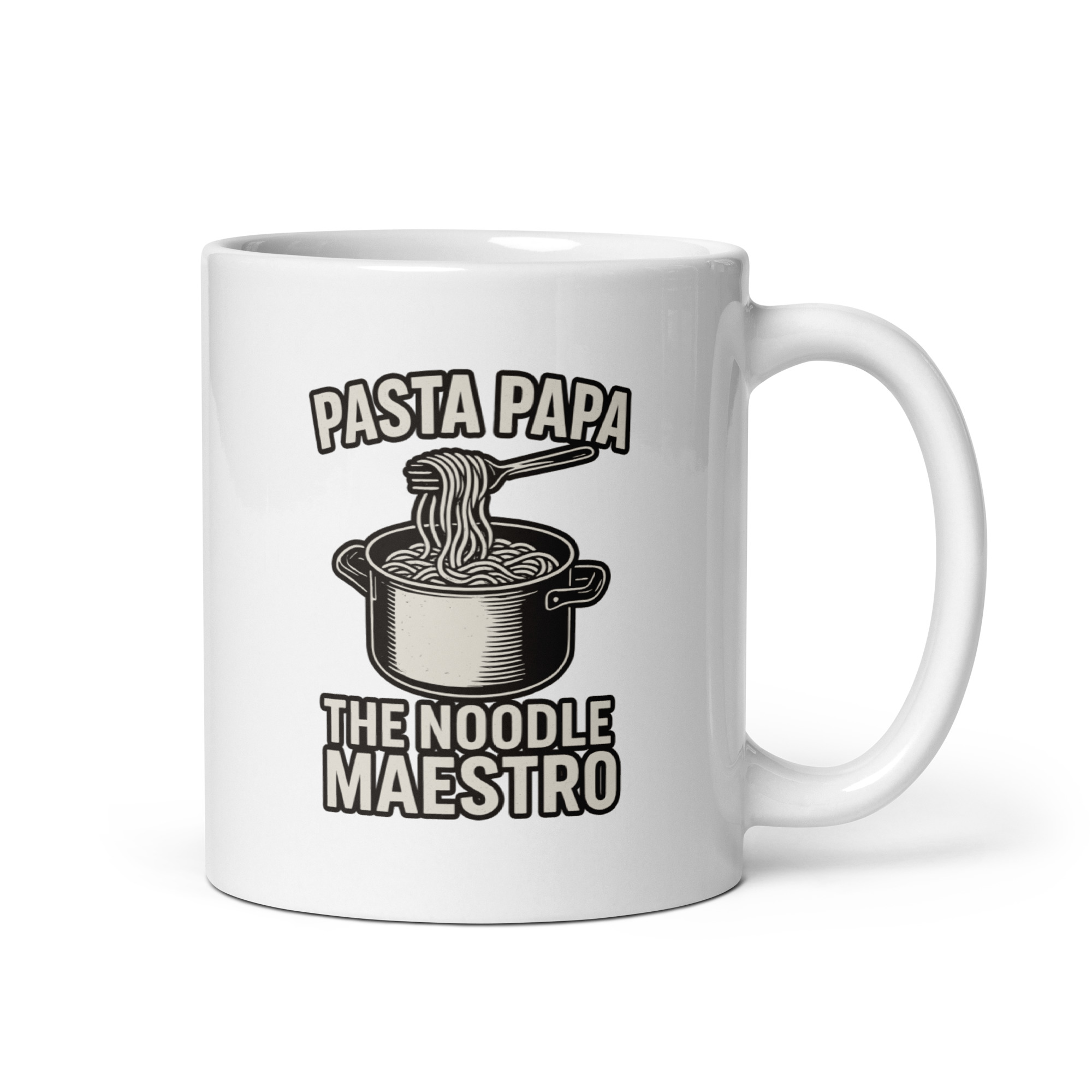 white-glossy-mug-white-11-oz-handle-on-right-68f1ff4c8a76e.jpg Mug with pasta-themed design and text.