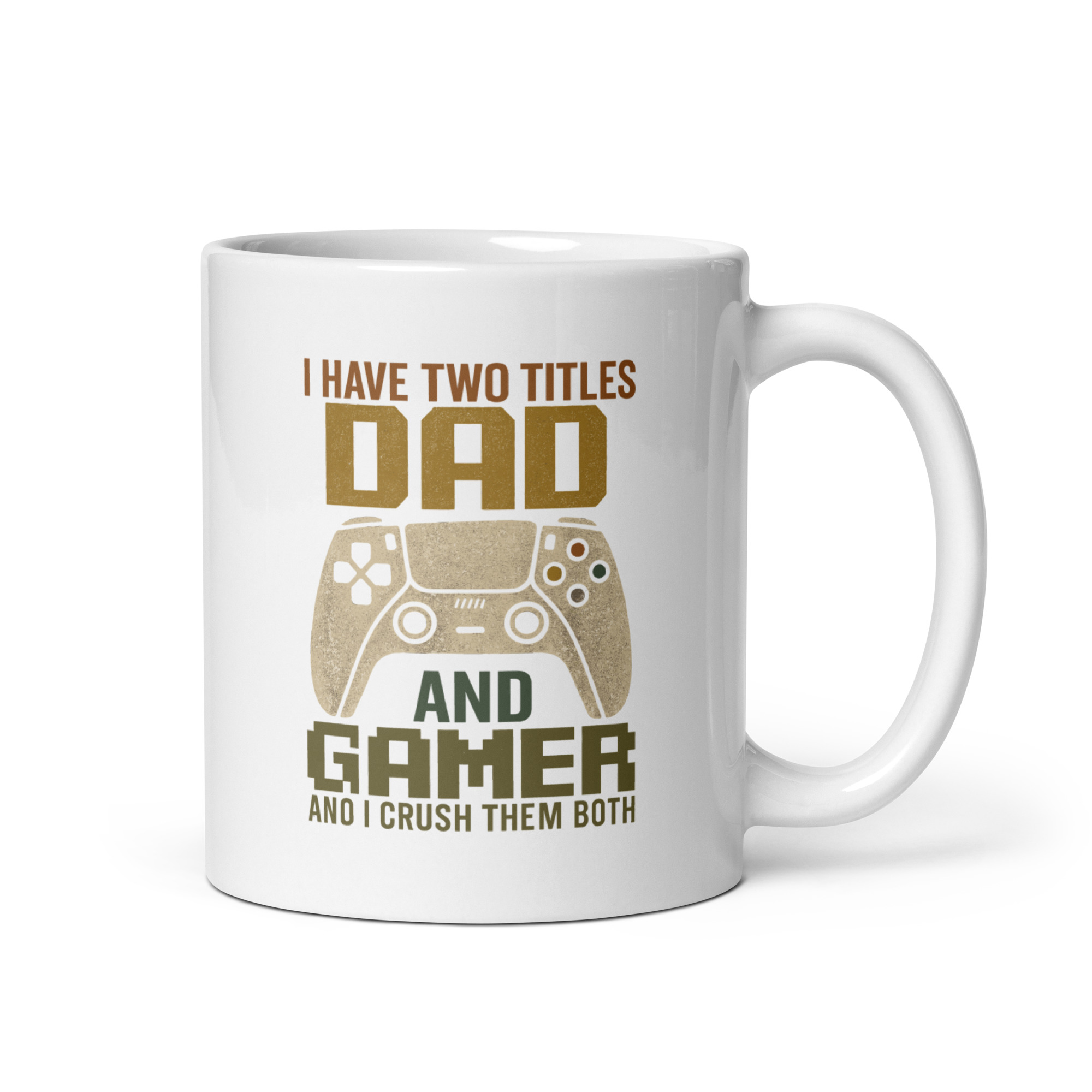 white-glossy-mug-white-11-oz-handle-on-right-68f62ac8789cd.jpg Mug with 'Dad and Gamer' text and controller graphic.