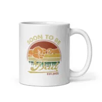Soon to be dad mug, vintage design, Est. 2025