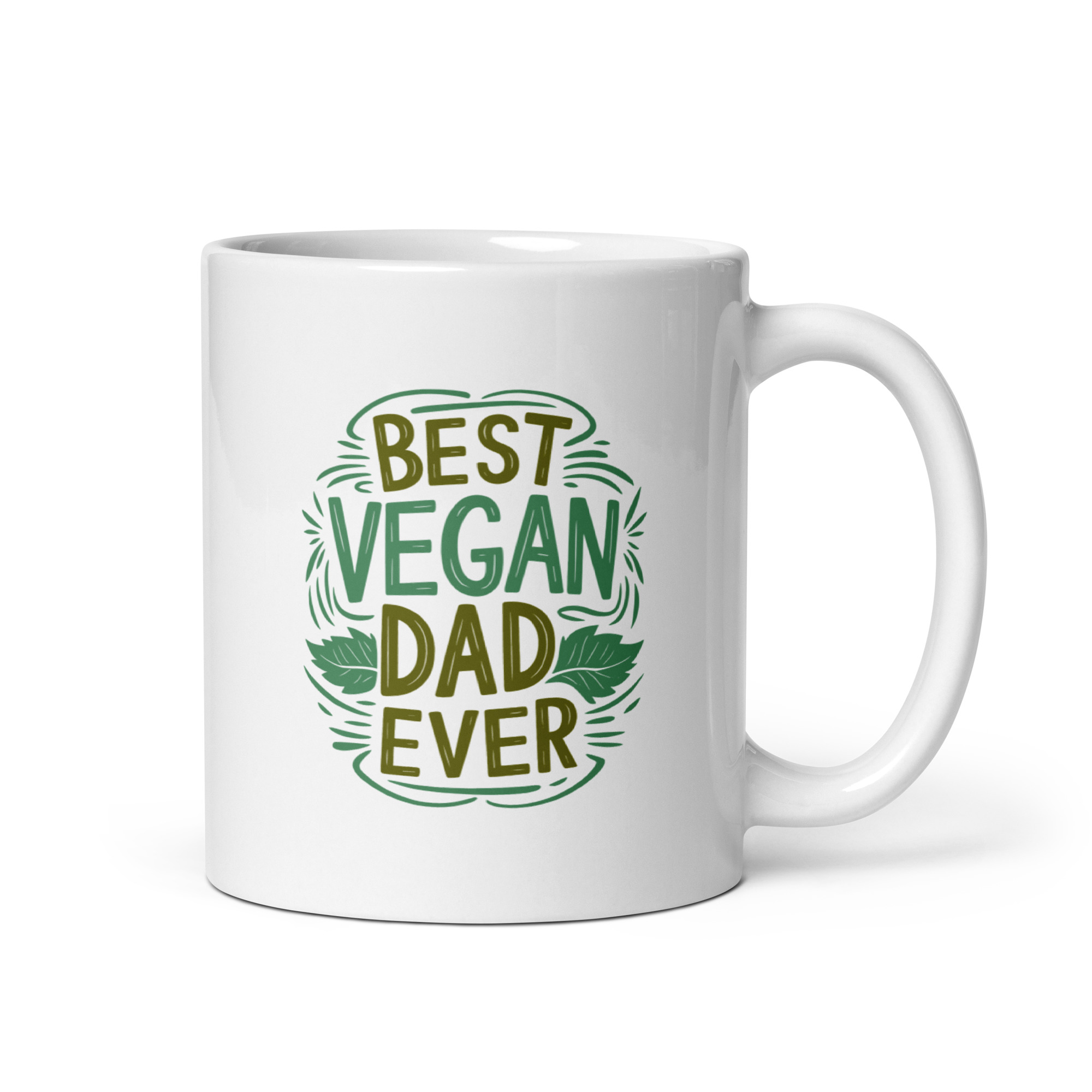 white-glossy-mug-white-11-oz-handle-on-right-68f722f922f2f.jpg Best Vegan Dad Ever Ceramic Mug - Image 1