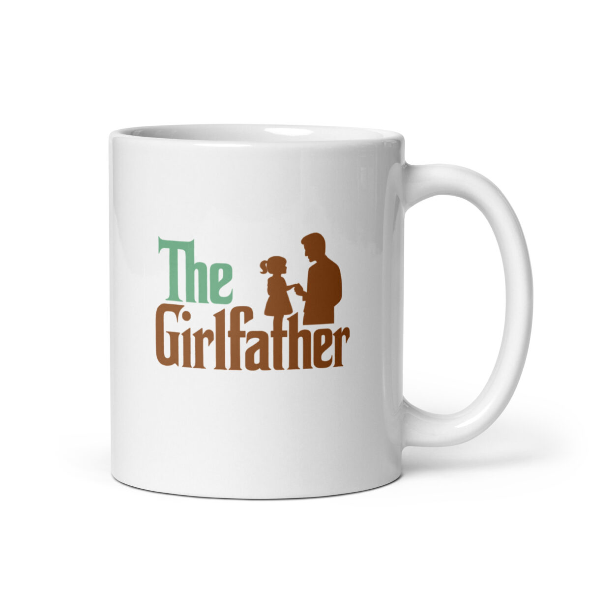 The Girlfather mug with silhouette design.
