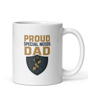 Mug with 'Proud Special Needs Dad' text