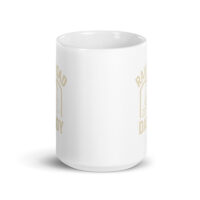 White mug with Railroad Dad logo