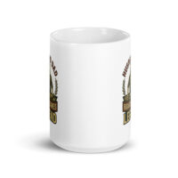 White mug with board games legend design.