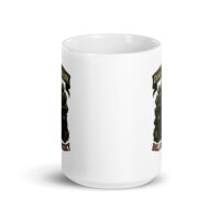 White mug with fantasy-themed design