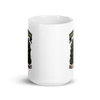 White mug with fantasy-themed design