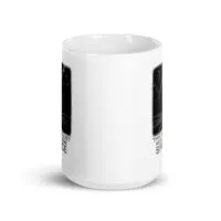 White mug with partial black sky design