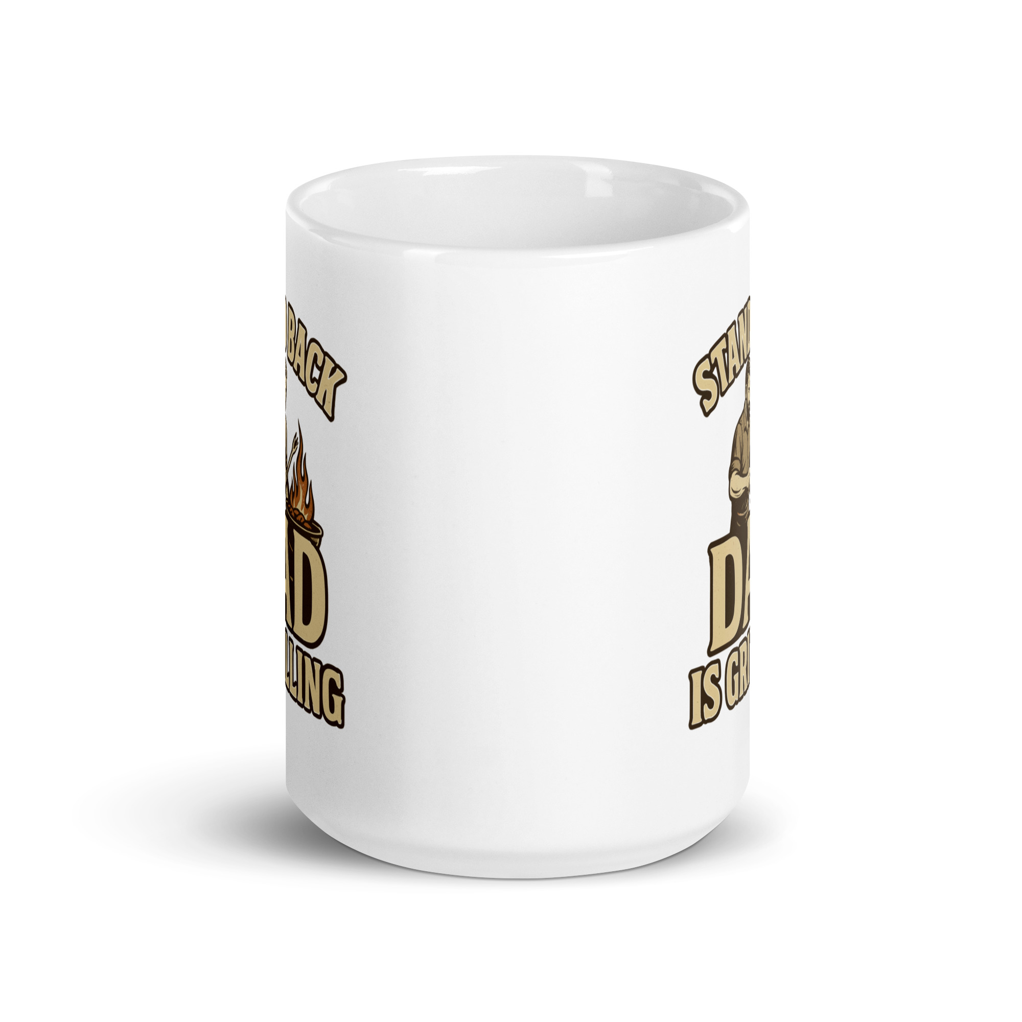 white-glossy-mug-white-15-oz-front-view-68f1ce1dabeb4.jpg White mug with humorous dad grill design.