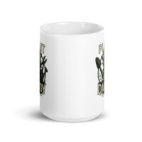 White mug with plant daddy design