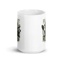 White mug with plant daddy design